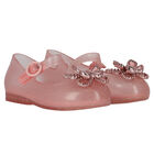 Younger Girls Pink Butterfly Jelly Shoes, 1, hi-res